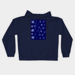 BLUE Sea Turtle Love Kids Hoodie